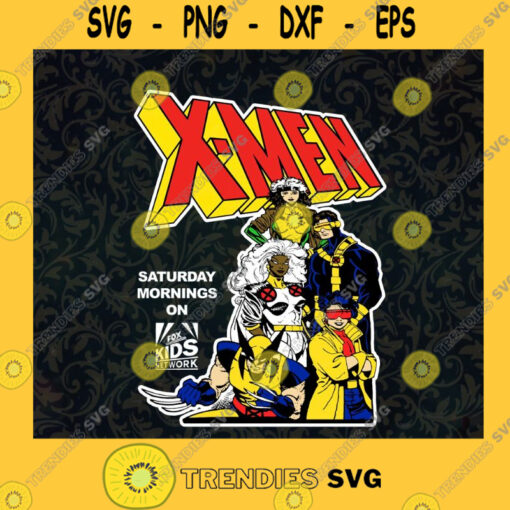 X Men Fox Kids Saturday Morning Cartoon Fox Kids Network Television Show Superhero Cut Files For Cricut Instant Download Vector Download Print Files