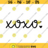 XOXO Decal Files cut files for cricut svg png dxf Design 261