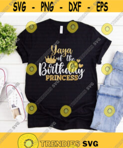 Yaya of the Birthday Princess svg Birthday Princess svg Birthday svg Birthday Party svg dxf png Print Cut File Cricut Silhouette Design 399.jpg