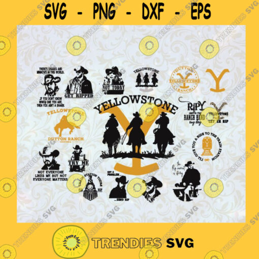 Yellow Stone Cowboy Horse Riding SVG Idea for Perfect Gift Gift for Everyone Digital Files Cut Files For Cricut Instant Download Vector Download Print Files