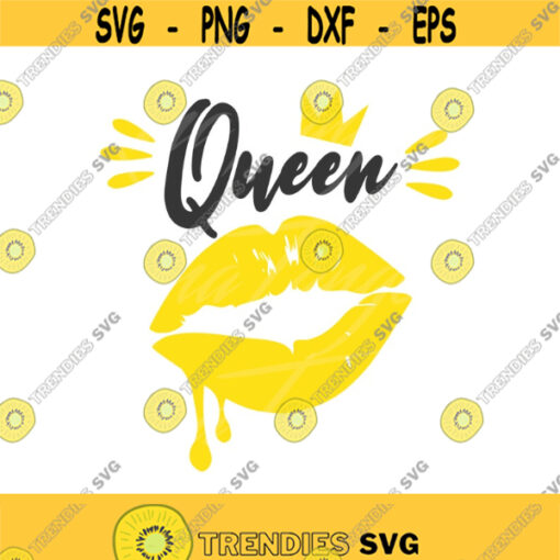Yellow dripping lips svg lips svg queen svg png dxf Cutting files Cricut Funny Cute svg designs print for t shirt Design 314