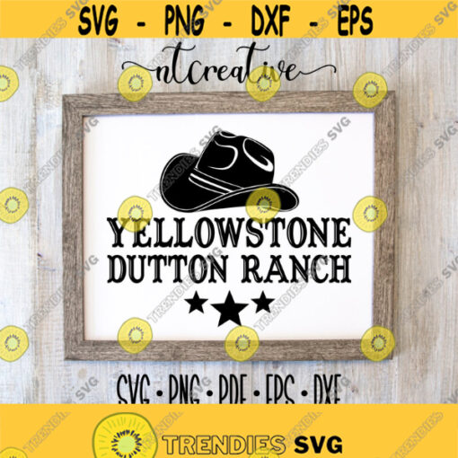 YellowStone svg Yellowstone Dutton Ranch Cowboy Hat svg File for Circut Instand Download Design 261