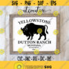 Yellowstone SVG Yellowstone Dutton Ranch Bison svg File for Circut Instant Download Design 216
