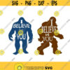 Yeti I believe big foot cuttable Design SVG PNG DXF eps Designs Cameo File Silhouette Design 1172
