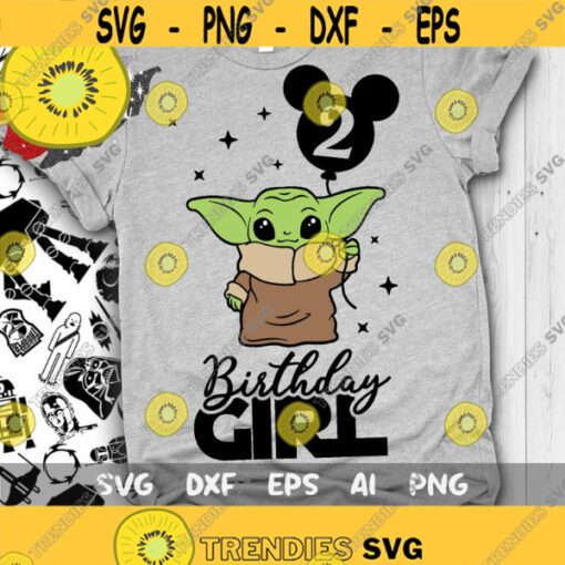 Yoda Second Birthday Svg 2nd Birthday Yoda Svg Birthday Girl Svg Love You I Do Svg Baby Yoda Svg Cut files Svg Dxf Png Eps Design 379 .jpg