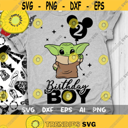 Yoda Second Birthday Svg 2nd Birthday Yoda Svg Love You I Do Svg Baby Yoda Svg Cut files Svg Dxf Png Eps Design 280 .jpg