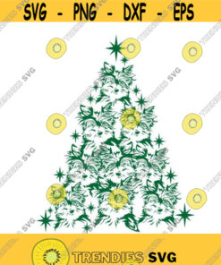 Yorkie Dog Tree Yorkshire Terrier Christmas Monogram Frame Cuttable Design SVG PNG DXF eps Designs Cameo File Silhouette Design 1929