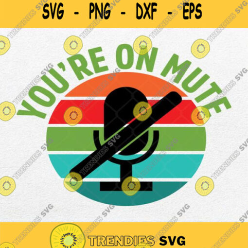 You Re On Mute Svg Png Clipart Silhouette