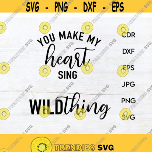 You make my heart sign svg clipart instant download wild thing Design 109