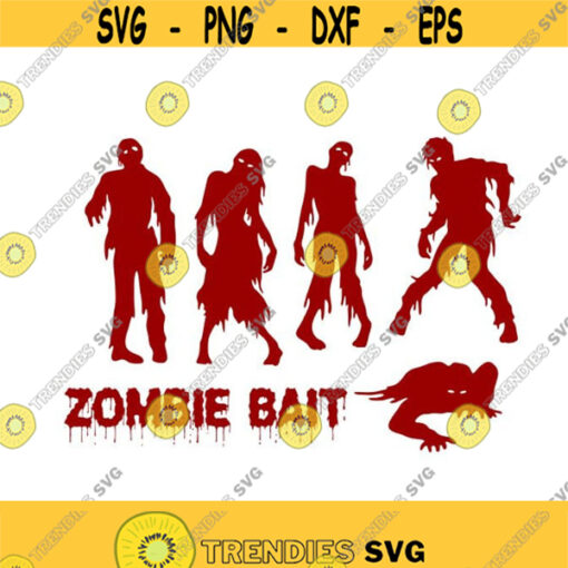 Zombie Monster Halloween Cuttable SVG PNG DXF eps Designs Cameo File Silhouette Design 808