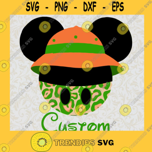 Zoo Trip Mickey Orange Hat Walt Disney SVG Childhood Memory Idea for Perfect Gift Gift for Everyone Digital Files Cut Files For Cricut Instant Download Vector Download Print Files