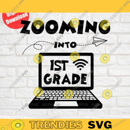 Zooming into 1st Grade svg Back to school svg 1st day of 3rd grade svg Three grade svg Silhouette Instant Download 718