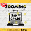 Zooming into 3rd Grade svg Back to school svg 1st day of 3rd grade svg Three grade svg Silhouette Instant Download 717
