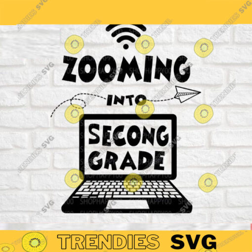 Zooming into Second Grade SVG Zooming into 2nd Grade svg Back to school svg 1st day of 2nd grade svg Silhouette Instant Download 713 copy