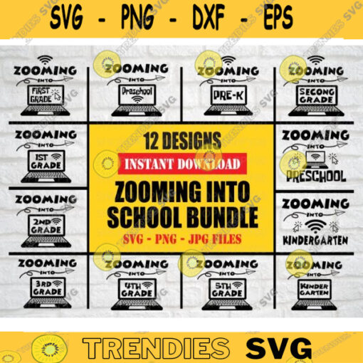 Zooming into school bundle svg 1st grade svg 2nd grade svg 3rd grade svg 4th grade svg 5th grade svg Back to school bundle svg 499