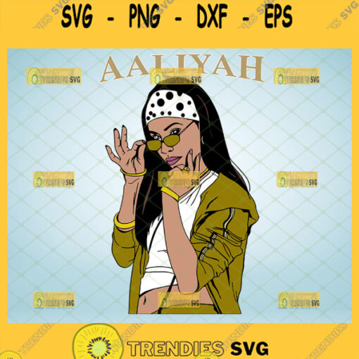 aaliyah svg aaliyah haughton american singer friend of dmx rapper