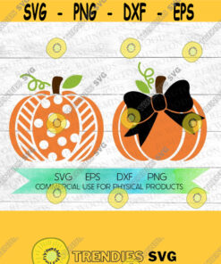 adorable kids pumpkins SVG thanksgiving Halloween pumpkins bows fun pumpkins DIY for kids digital download Design 169