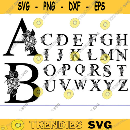 alphabet svg split monogram svg Split Monogram Alphabet SVG split letter svg monogram svg monogram frame svg floral alphabet svg Design 1178 copy