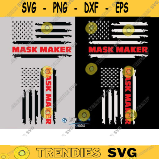 american flag mask maker svg Msk maker svg USA flag mask maker svg mask maker Flag sign mask maker idea gift SVG PDF dxf eps png copy
