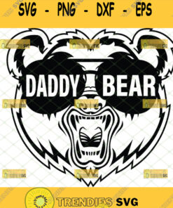 angry daddy bear head svg diy gift ideas for dad 1
