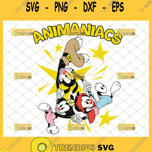 animaniacs svg funny yakko wakko and dot warner holding hand svg cartoon animated musical tv show inspired