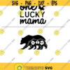 autism mom mama bear one lucky mama autism awareness themed svg and png digital cut file Design 82