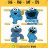 baby cookie monster svg