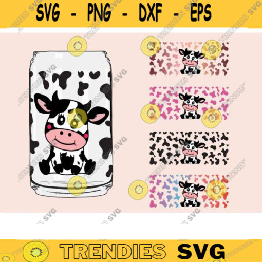 baby cow glass wrap svg png can glass wrap Coffee Glass Wrap Svg 16oz Full Wrap Svg Can Glass Svg cow Coffee Glass cow can glass svg copy