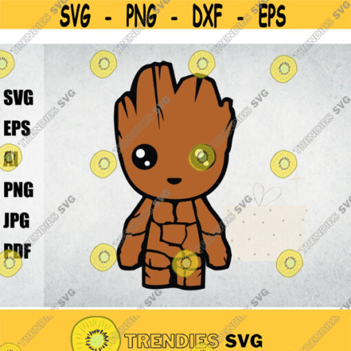 baby groot svgsvg for cricutcut files silhouette Cricut instant download files digital Layered SVG Design 84