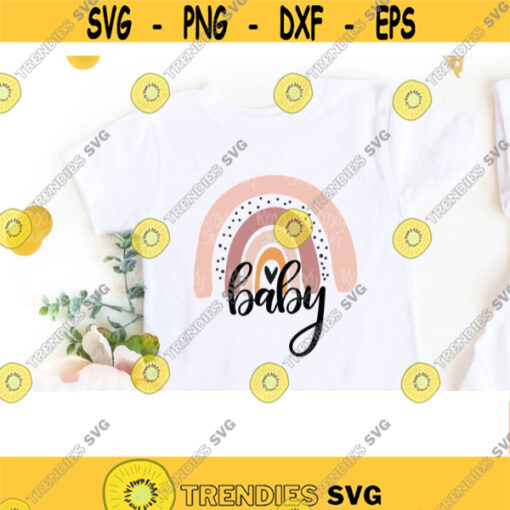 baby svg Baby svg rainbow svg baby clipart Sublimation designs download SVG files for Cricut PNG files