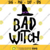 bad witch halloween themed svg and png and eps digital cut files fall time Design 107