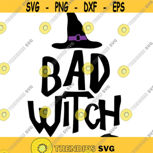 bad witch halloween themed svg and png and eps digital cut files fall time Design 107