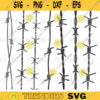 barbed svgbarb svg Barbed wire black silhouette set 6 png file digital file downloadable 9