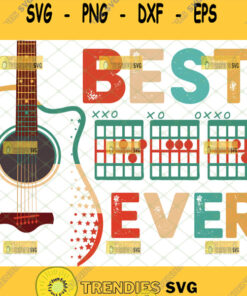 best dad ever acoustic guitar svg diy gifts for music lovers fathers day svg