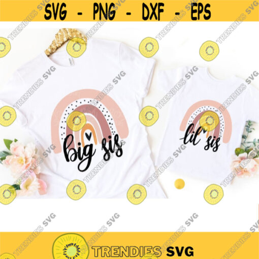 big sis and lil sis svg big sis svg lil sis svg big sister svg little sister svg Sublimation designs download SVG files for Cricut