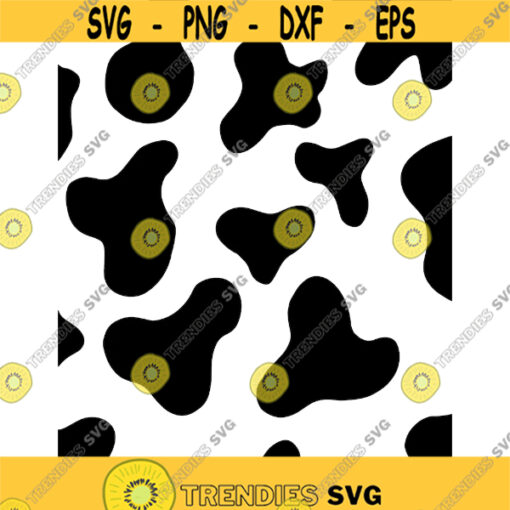 black and white large cow print svg and png digital cut file cricut cameo animal print themed cowgirl cowboy Design 47