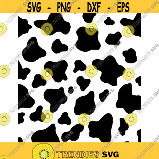 black and white small printed cow print png and svg digital cut file cricut cameo animal print themed cowgirl cowboy Design 32