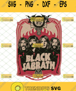 black sabbath svg fallen angel heavy metal rock band vector