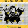 boku no hero svg manga svg anime svgsvg for cricutcut files silhouette Cricut instant download files digital Layered SVG Design 145