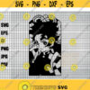 boku no hero svg manga svg anime svgsvg for cricutcut files silhouette Cricut instant download files digital Layered SVG Design 158