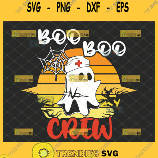 boo boo crew svg nurse ghost halloween svg