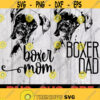boxer dad svg boxer mom svg DOG LOVER svg Famili dog boxer Dowload File svg png Design 370