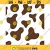 brown and white large cow print svg and png digital cut file cricut cameo animal print themed cowgirl cowboy Design 56