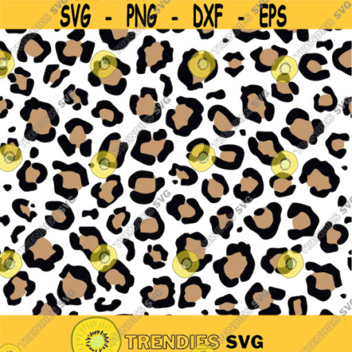 cheetah print svg and png digital cut files animal print Design 5