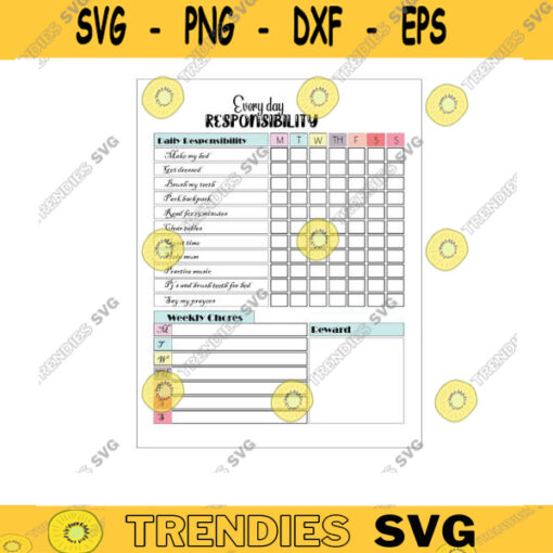 chore chart for kids kids chore chart routine chart editable chore chart Printable Chore Chart Kids Responsibility Chart Reward Chart Design 647 copy