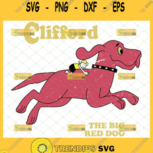 clifford the big red dog svg