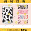 cow print glass wrap svg png can glass wrap Coffee Glass Wrap Svg 16oz Full Wrap Svg Can Glass Svg cow Coffee Glass cow can glass copy