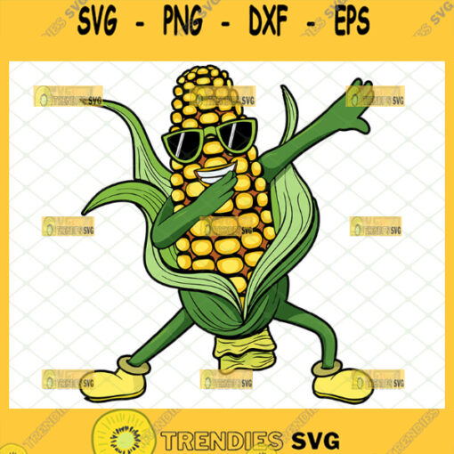 dabbing corn on the cob svg