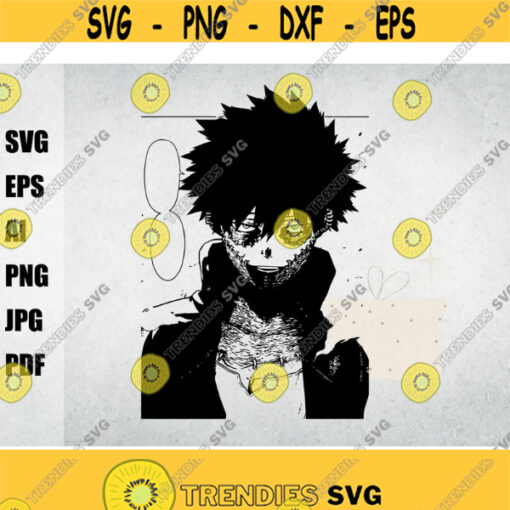 dabi svg boku no hero svg manga svg anime svgsvg for cricutcut files silhouette Cricut instant download files digital Layered SVG Design 6