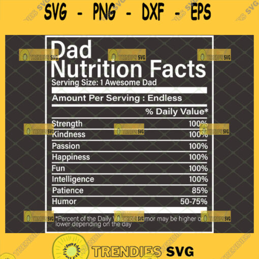 dad nutrition facts label svg fathers day gift mug svg 1